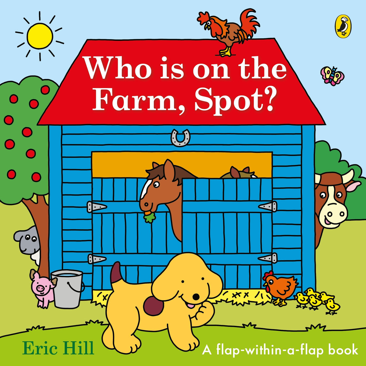 Who's on the Farm, Spot?: a double flap book