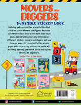 Movers and Diggers Reusable Sticker Book For Children - Retail Maharaj