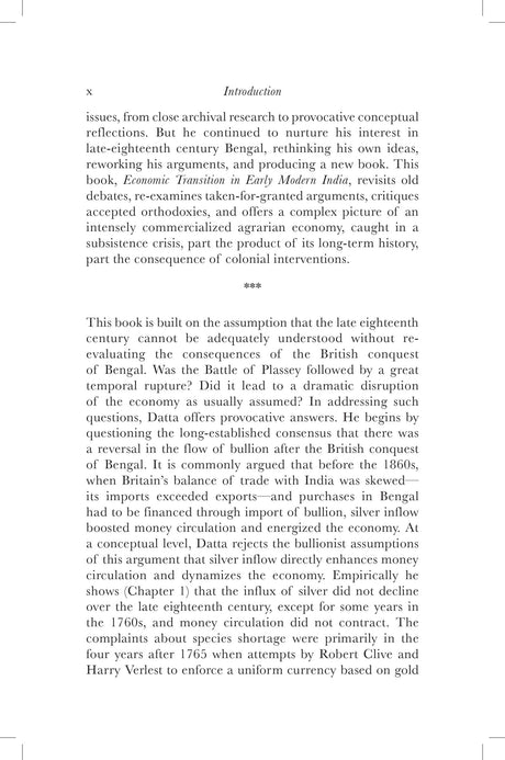 Economic Transition in Early Modern India: Production, Subsistence and the Market in Eighteenth-Century Bengal - Retail Maharaj