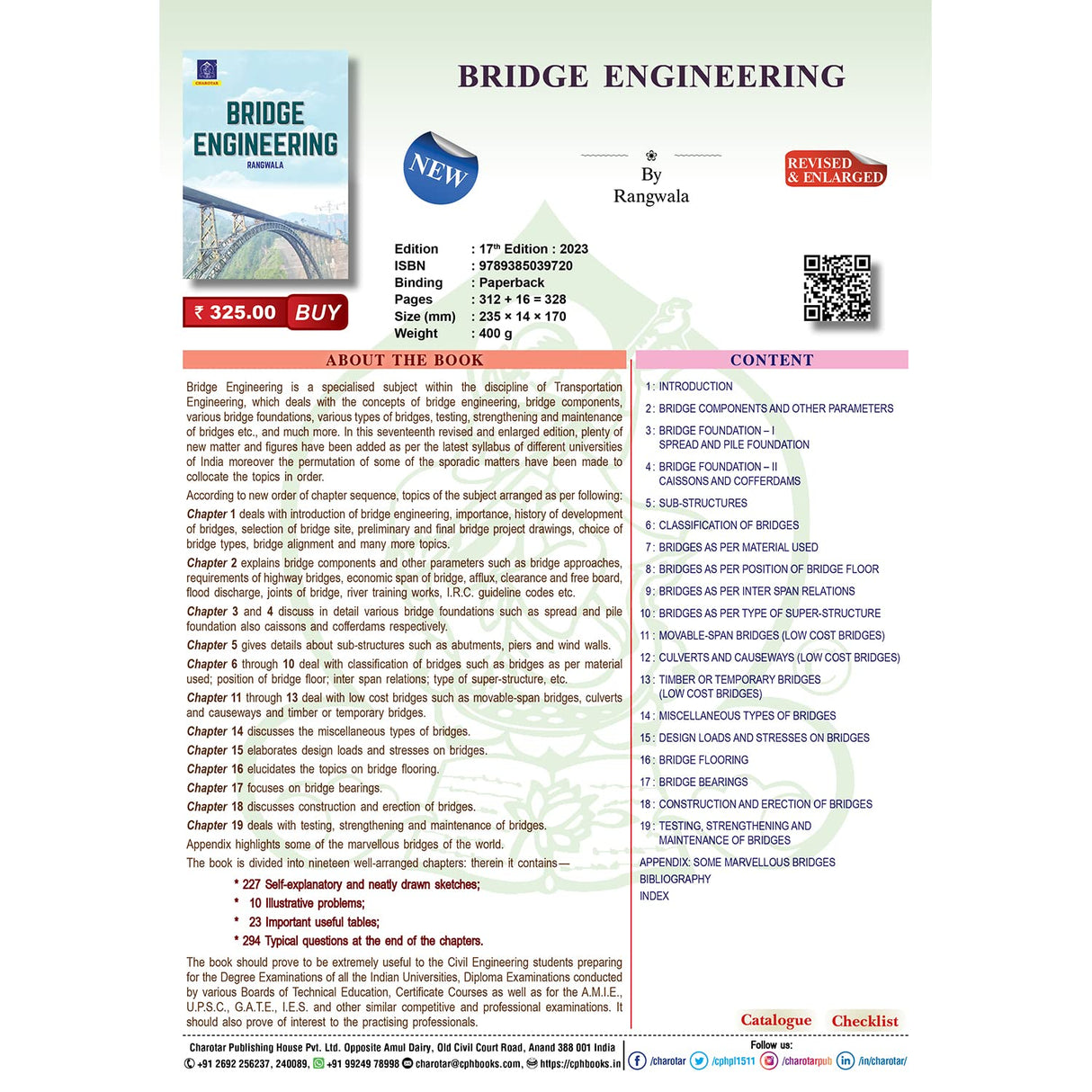 Bridge Engineering By Rangwala - Retail Maharaj