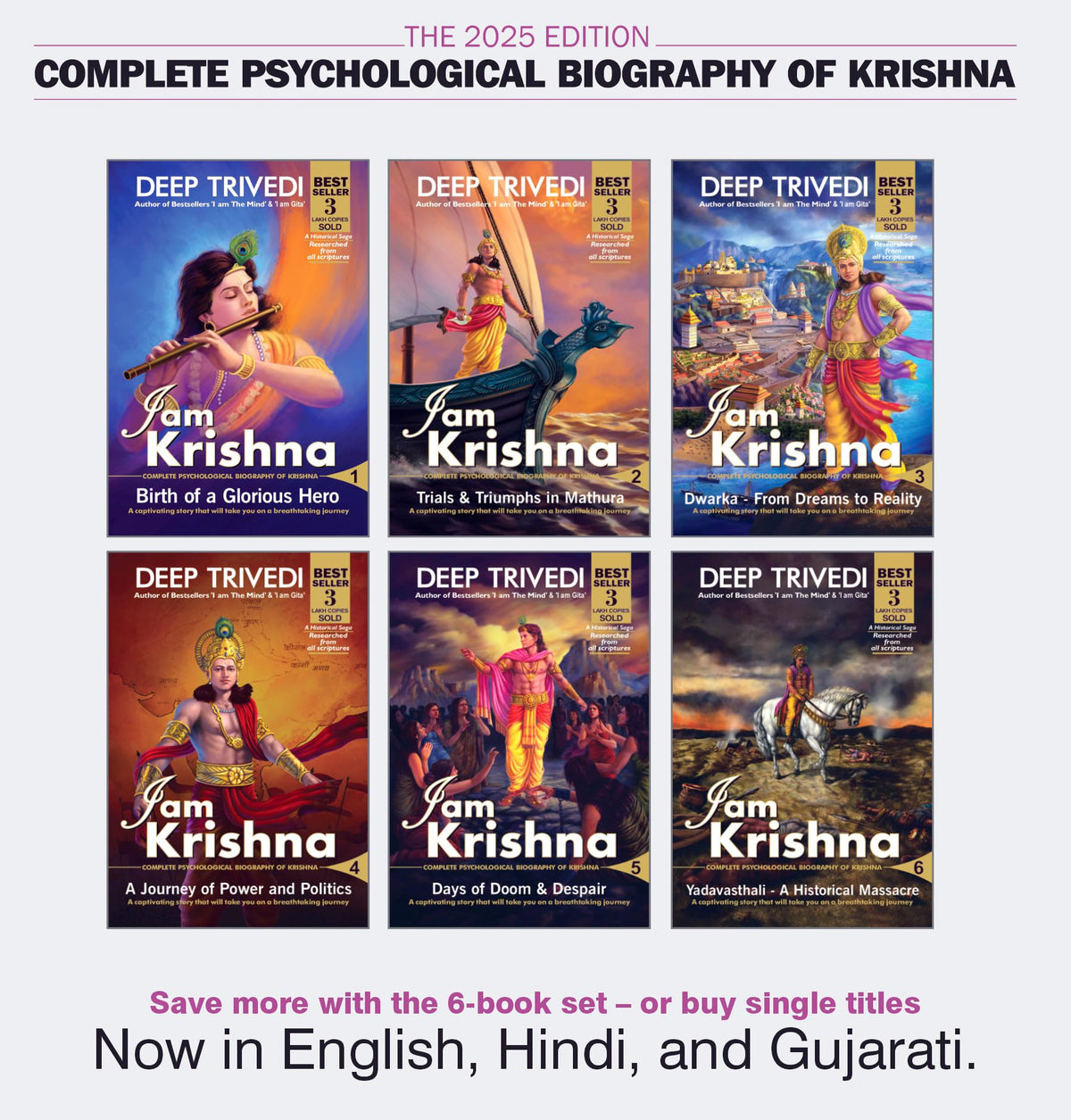 I am Krishna - Complete Psychological Biography of Krishna (Set of 6 B