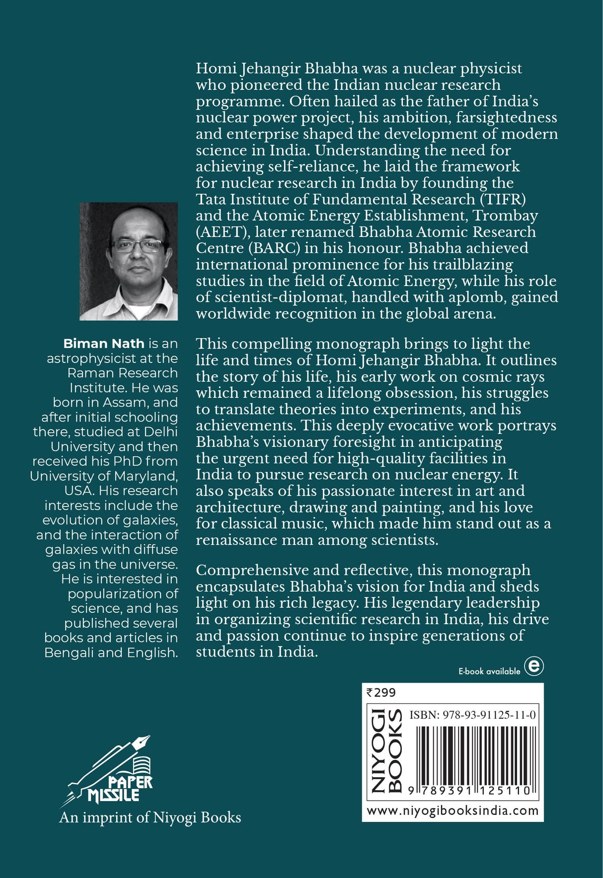 Homi J Bhabha: A Renaissance Man among Scientists (P.B) - Retail Maharaj