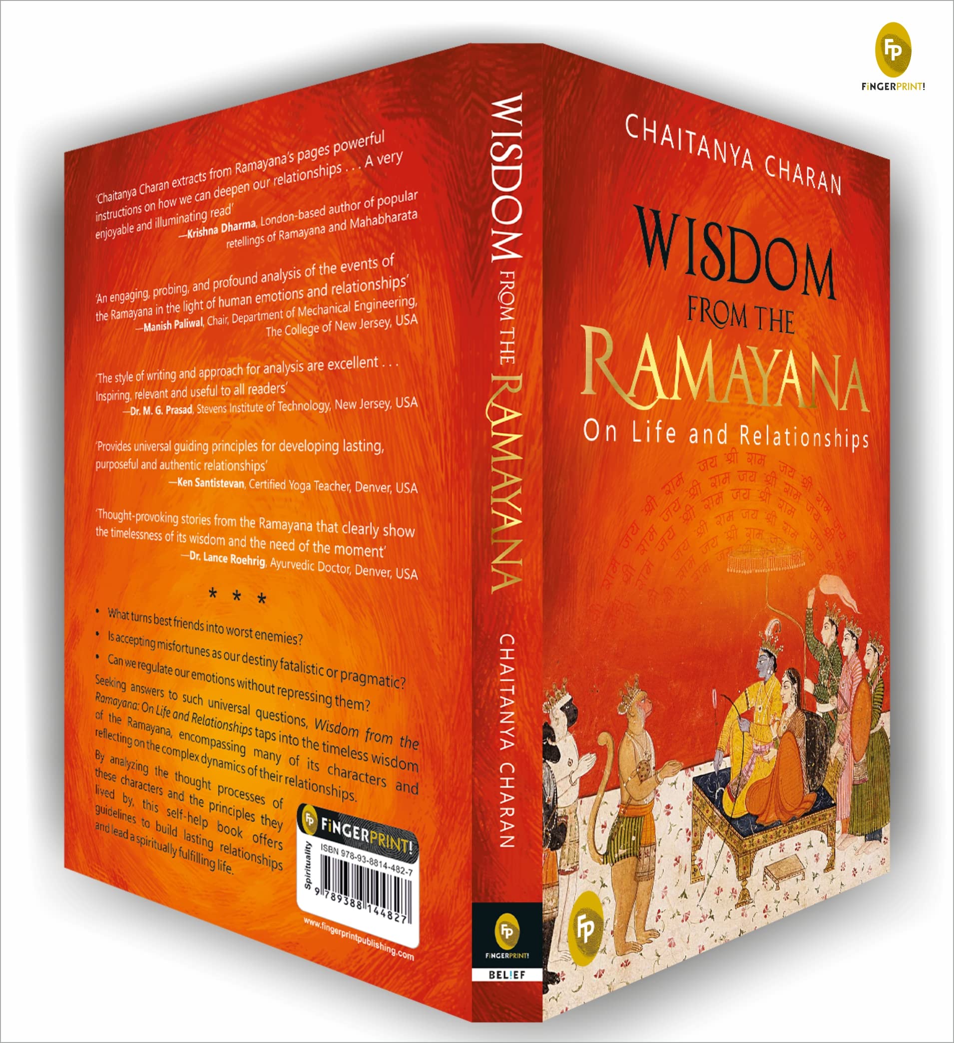 Wisdom From The Ramayana: On Life and Relationships by Chaitanya Charan - Powerful Spiritual Guidance for Personal Growth | Timeless Wisdom | Spiritual Insights | Ramayana | Philosophical Guidance | Ancient Indian Wisdom | Rich Tapestry of Indian Literatu