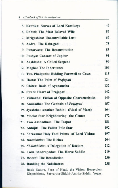 A TEXT BOOK OF NAKSHATRA-JYOTISHA