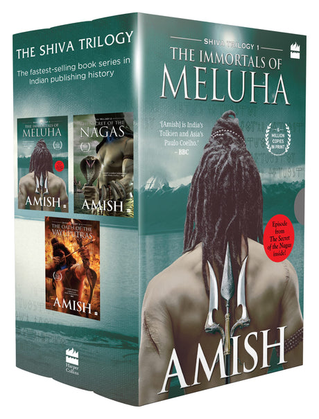 The Shiva Triology Boxset of 3 Books (Perfect Gift for this Festive Season) : The Immortals of Meluha, The Secret of The Nagas, The Oath of The Vayuputras) - Retail Maharaj