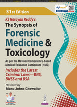 KS NARAYAN REDDY'S THE SYNOPSIS OF FORENSIC MEDICINE & TOXICOLOGY