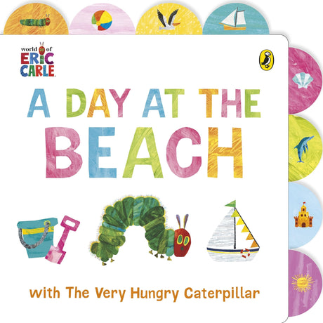 A Day at the Beach with The Very Hungry Caterpillar: Tabbed Board Book - Retail Maharaj