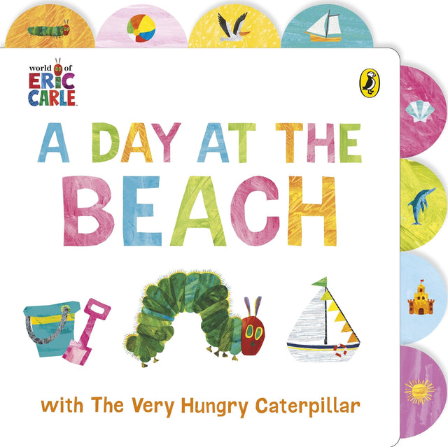 A Day at the Beach with The Very Hungry Caterpillar: Tabbed Board Book - Retail Maharaj