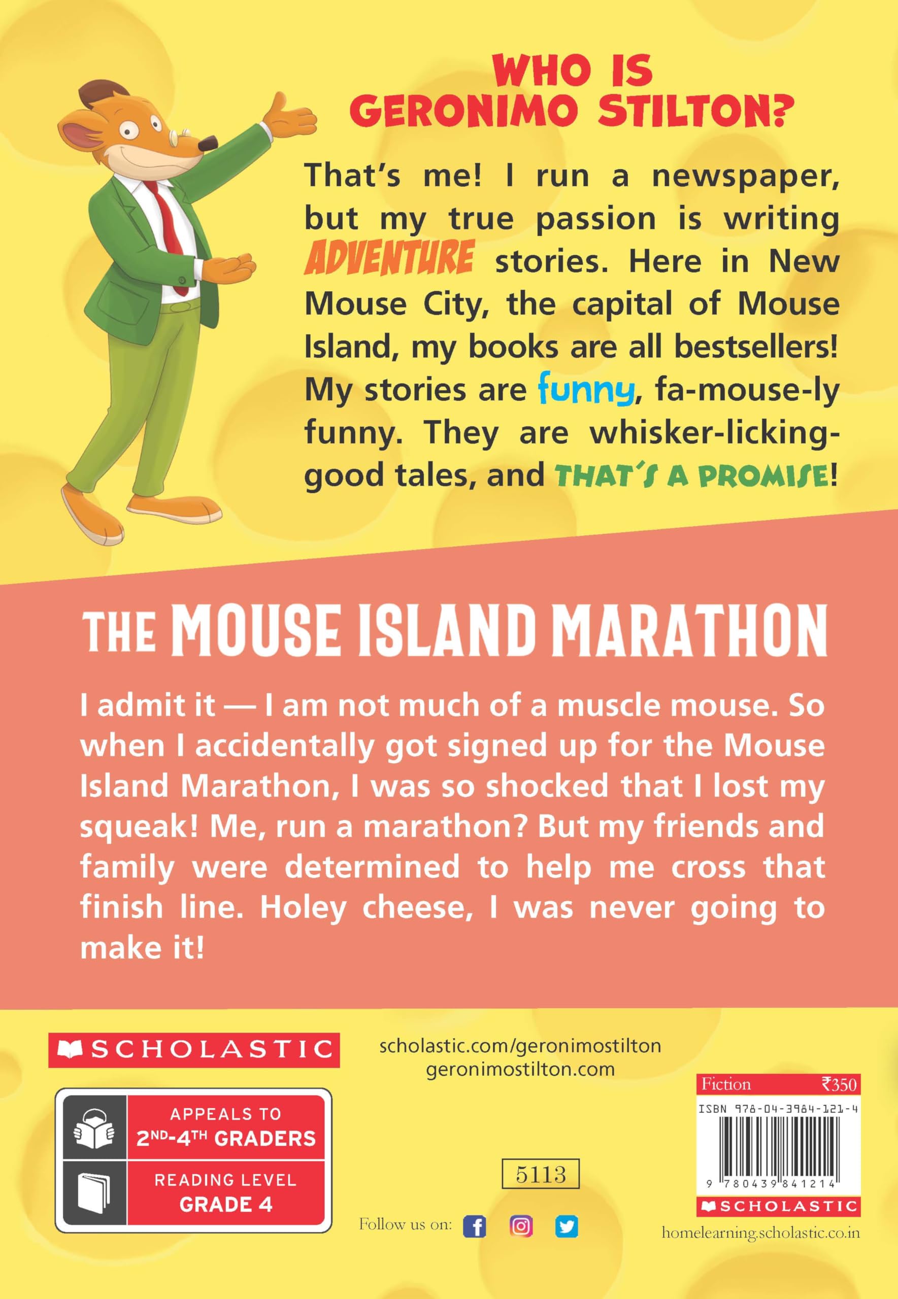 GERONIMO STILTON 30 THE MOUSE ISLAND MARATHON