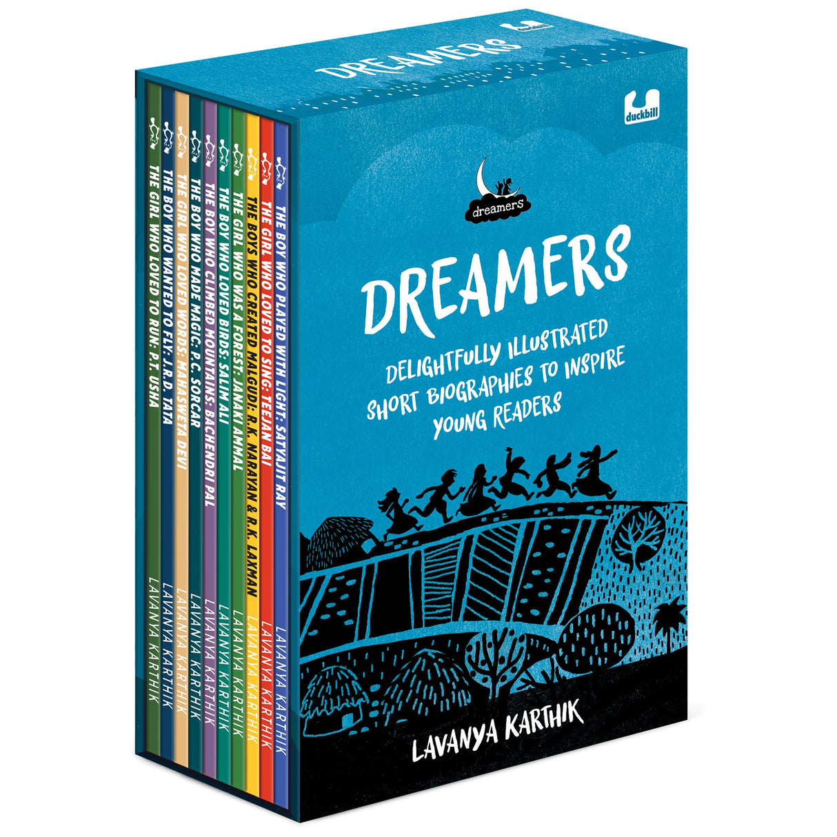Dreamers: Delightfully Illustrated Short Biographies to Inspire Young Readers | Boxset of ten inspirational Indian men and women who changed the world | Perfect for 7+ years - Retail Maharaj