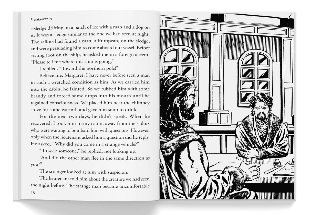 Frankenstein : Illustrated Abridged Children Classics English Novel with Review Questions - Retail Maharaj