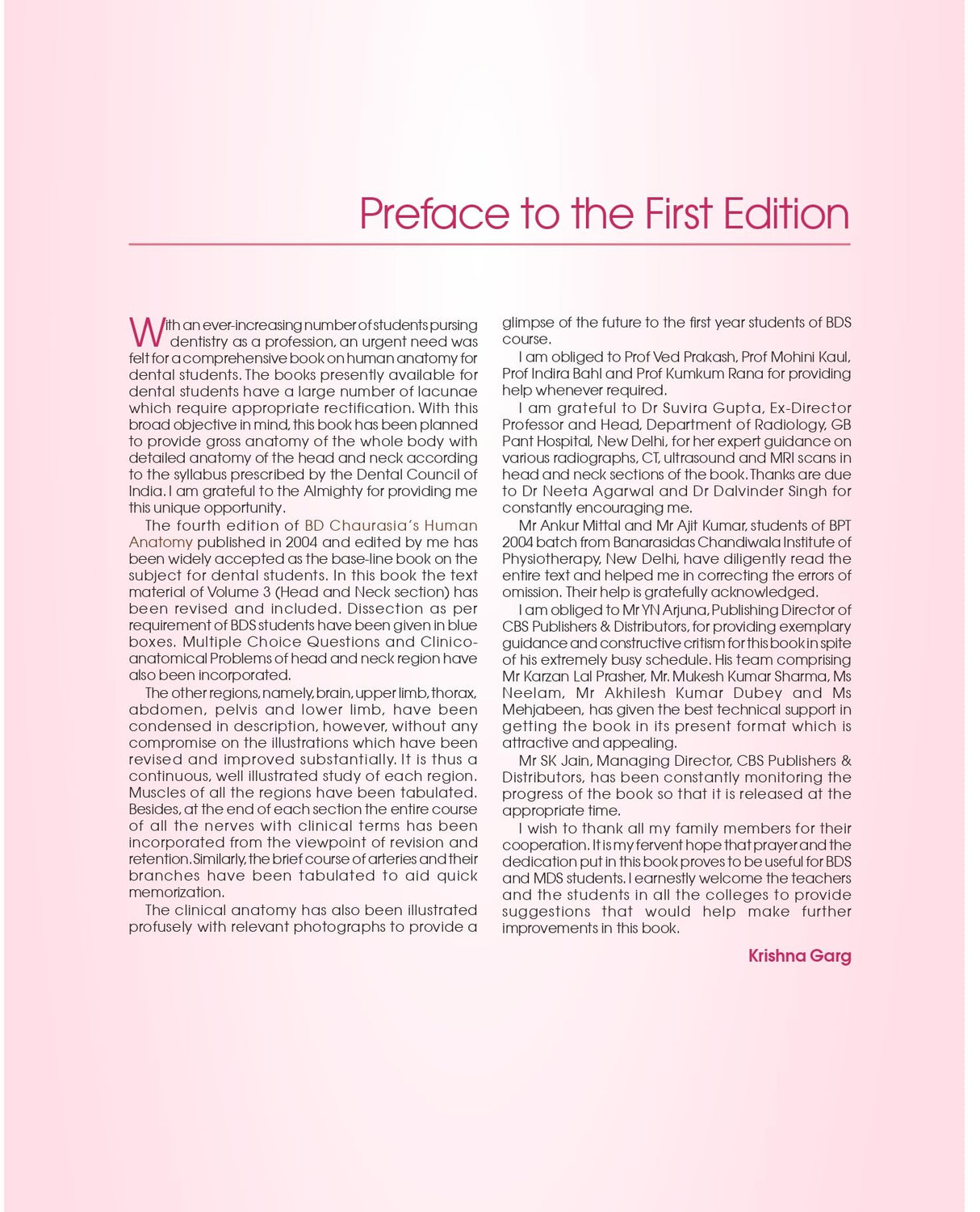 BD CHAURASIAS HUMAN ANATOMY FOR DENTAL STUDENTS 5ED (PB 2024)