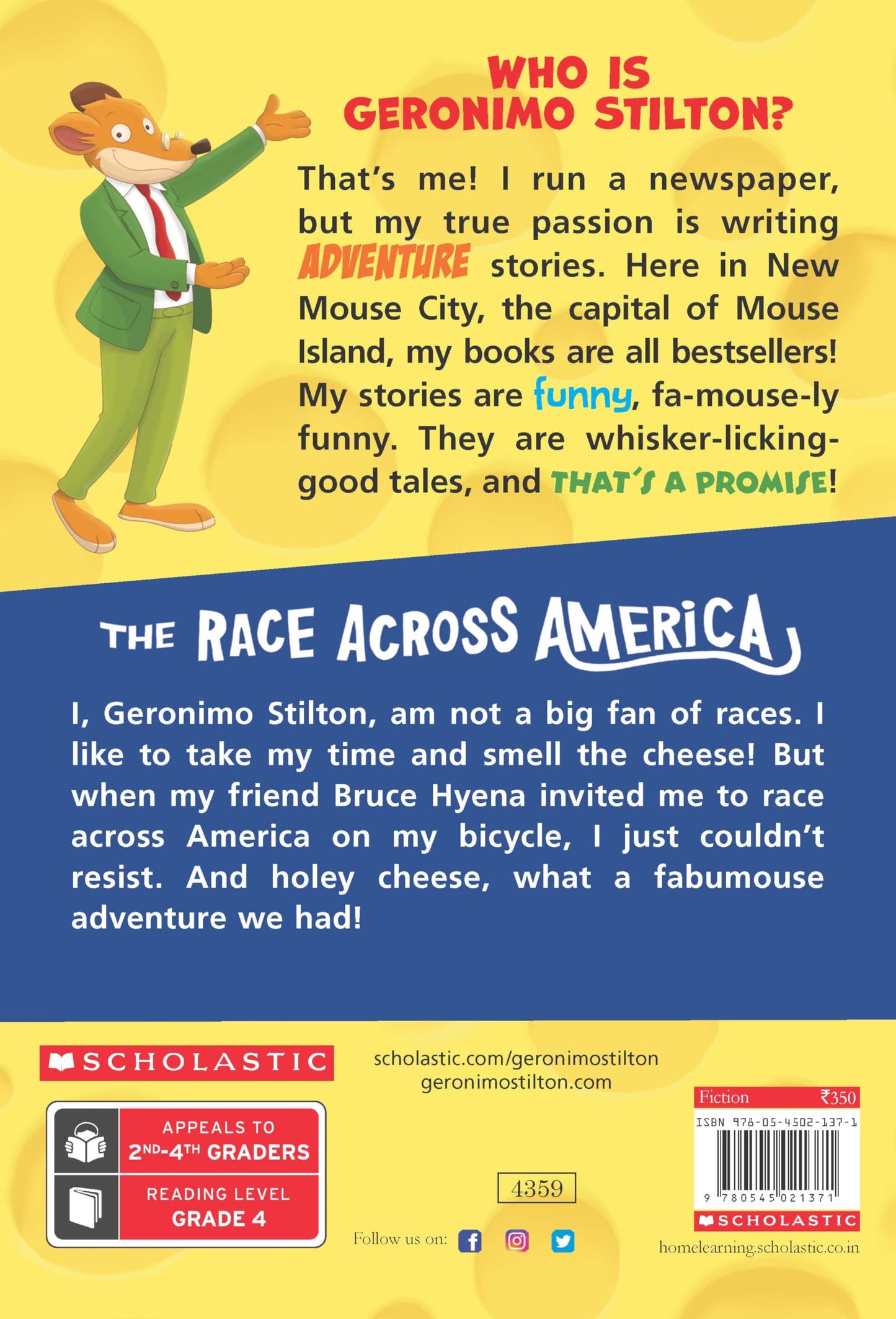 GERONIMO STILTON #37 THE RACE ACROSS AMERICA