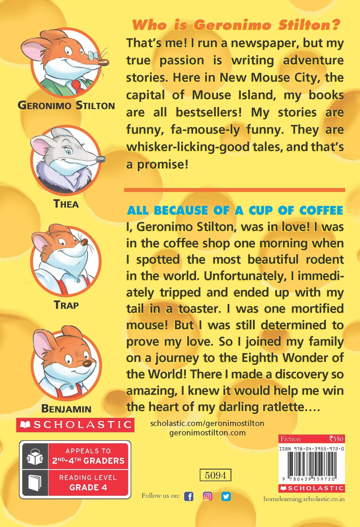 GERONIMO STILTON #10 ALL BECAUSE OF A CUP OF COFFEE