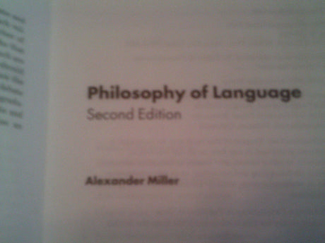 Philosophy of Language (Fundamentals of Philosophy) - Retail Maharaj