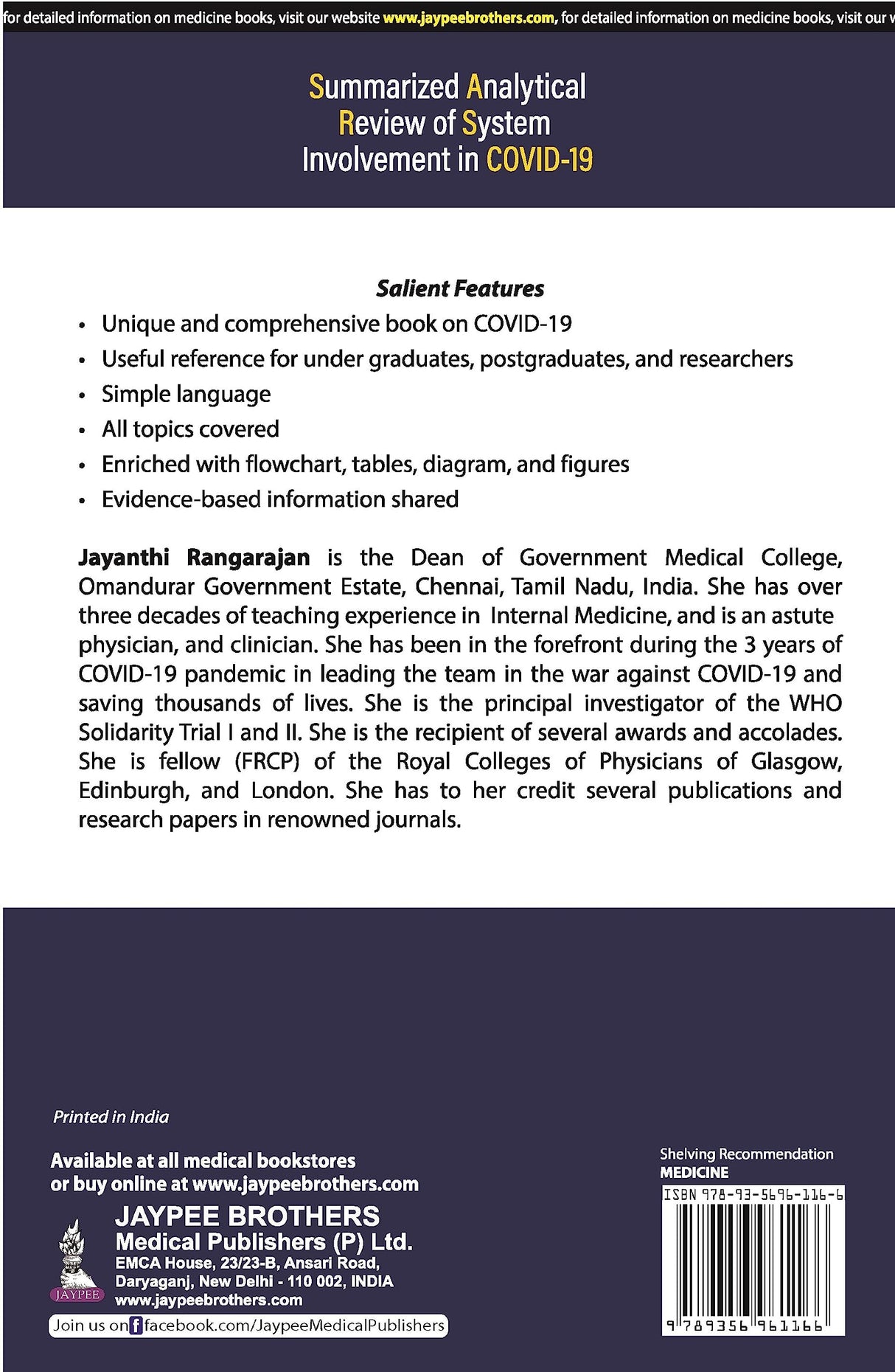 SUMMARIZED ANALYTICAL REVIEW OF SYSTEM INVOLVEMENT IN COVID-19