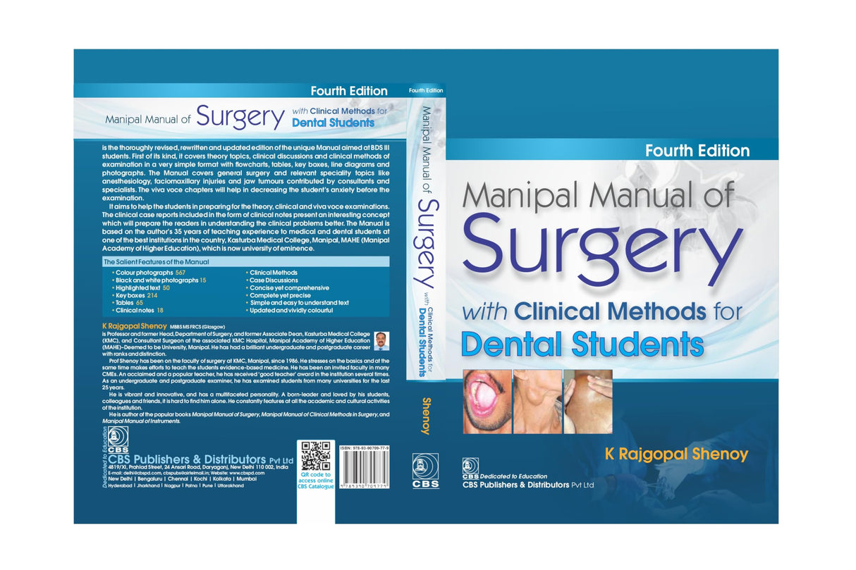 Manipal Manual Of Surgery With Clinical Methods For Dental Students 4Ed (Pb 2022)