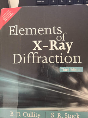 Elements of X-Ray Diffraction 3e - Retail Maharaj