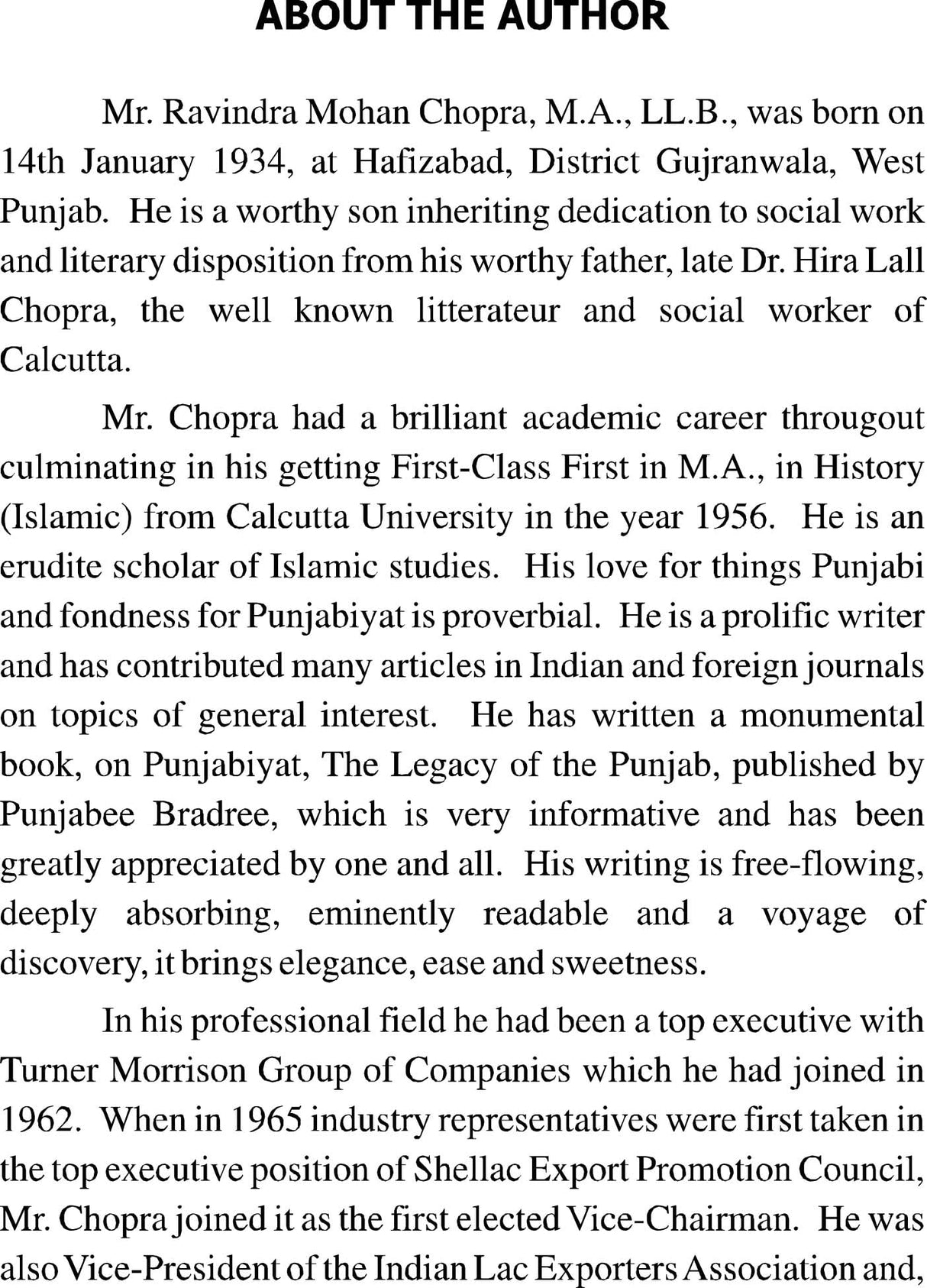 THE PUNJAB AND BENGAL