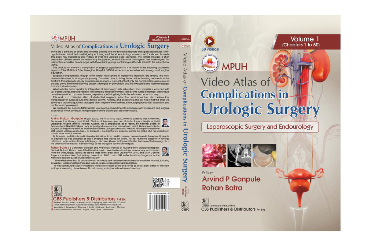 MPUH Video Atlas of Complications in Urologic Surgery, Volume 1 | Laparoscopic Surgery and Endourology | (HB - 2025)