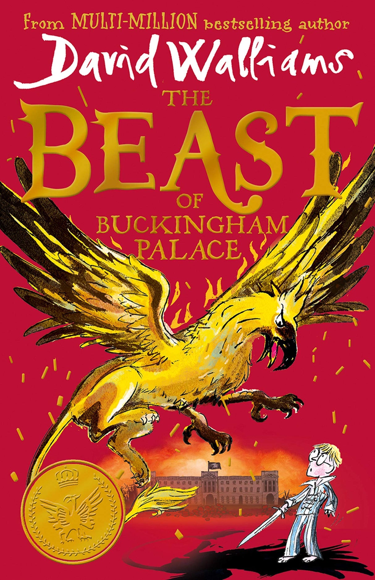 David Walliams Collection 4 Books Set (The Beast of Buckingham Palace, The Ice Monster, Slime, Code Name Bananas) - Retail Maharaj