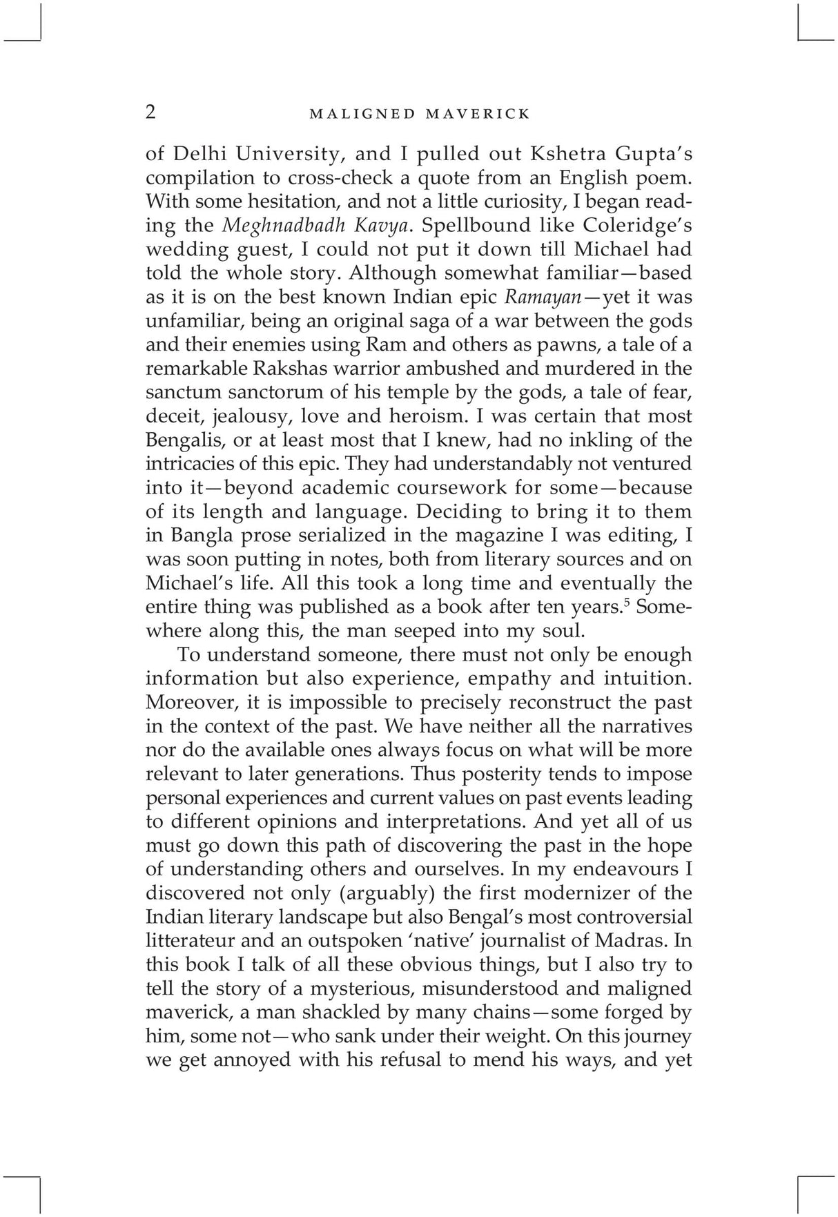 Maligned Maverick: Michael Madhusudan Datta: Life, Letters and Literature - Retail Maharaj