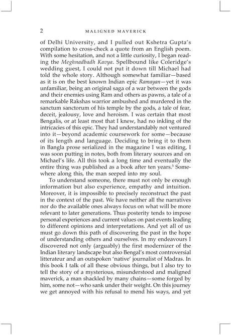 Maligned Maverick: Michael Madhusudan Datta: Life, Letters and Literature - Retail Maharaj