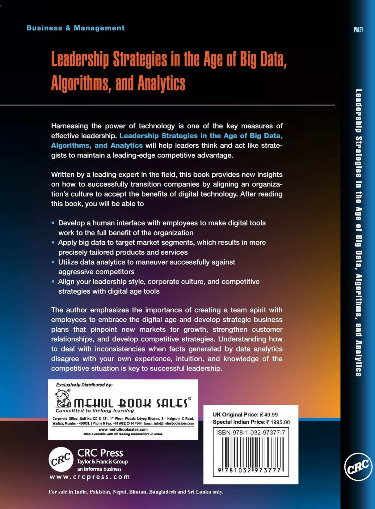 Leadership Strategies in the Age of Big Data, Algorithms, and Analytics - Retail Maharaj