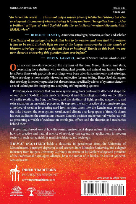 The Nature of Astrology: History, Philosophy and Science of Self Organizing Systems [English] By Bruce Scofield - Retail Maharaj