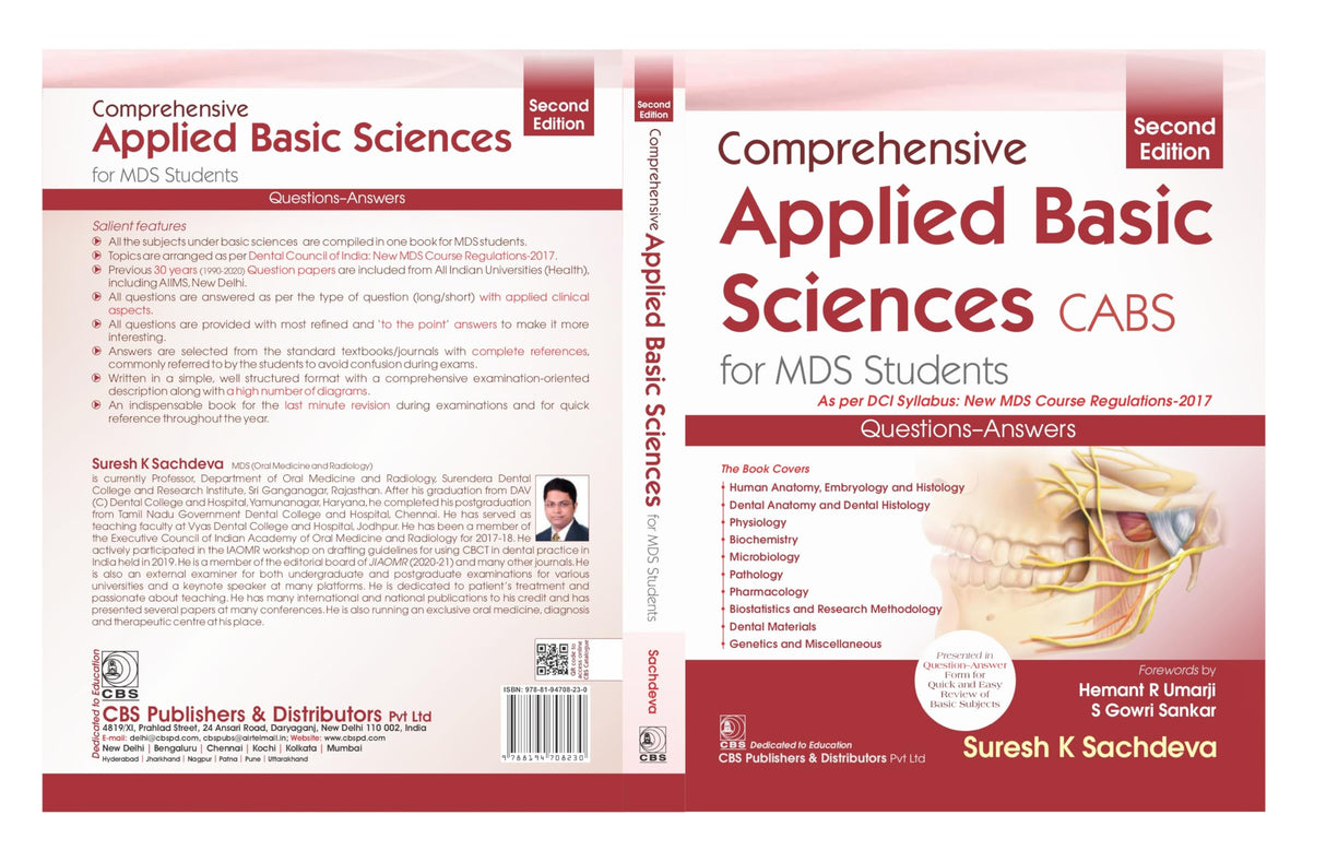 Comprehensive Applied Basic Science Cabs For Mds Students 2Ed (Pb 2024)
