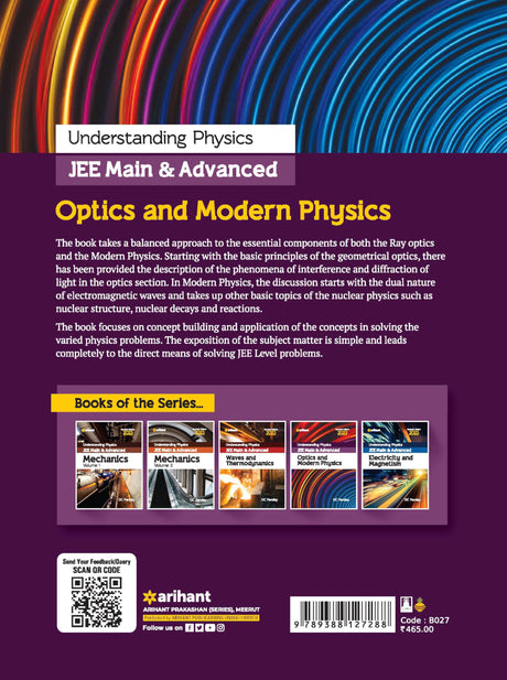 Understanding Physics JEE Main and Advanced Optics and Modern Physics 2023-24 - Retail Maharaj