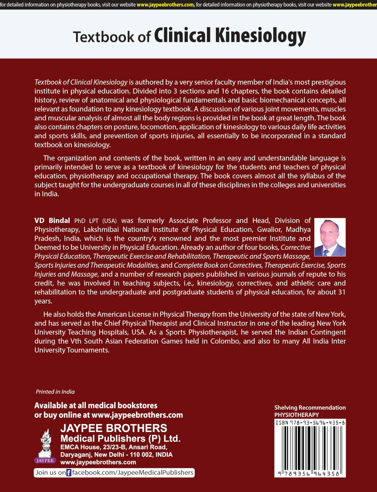 TEXTBOOK OF CLINICAL KINESIOLOGY