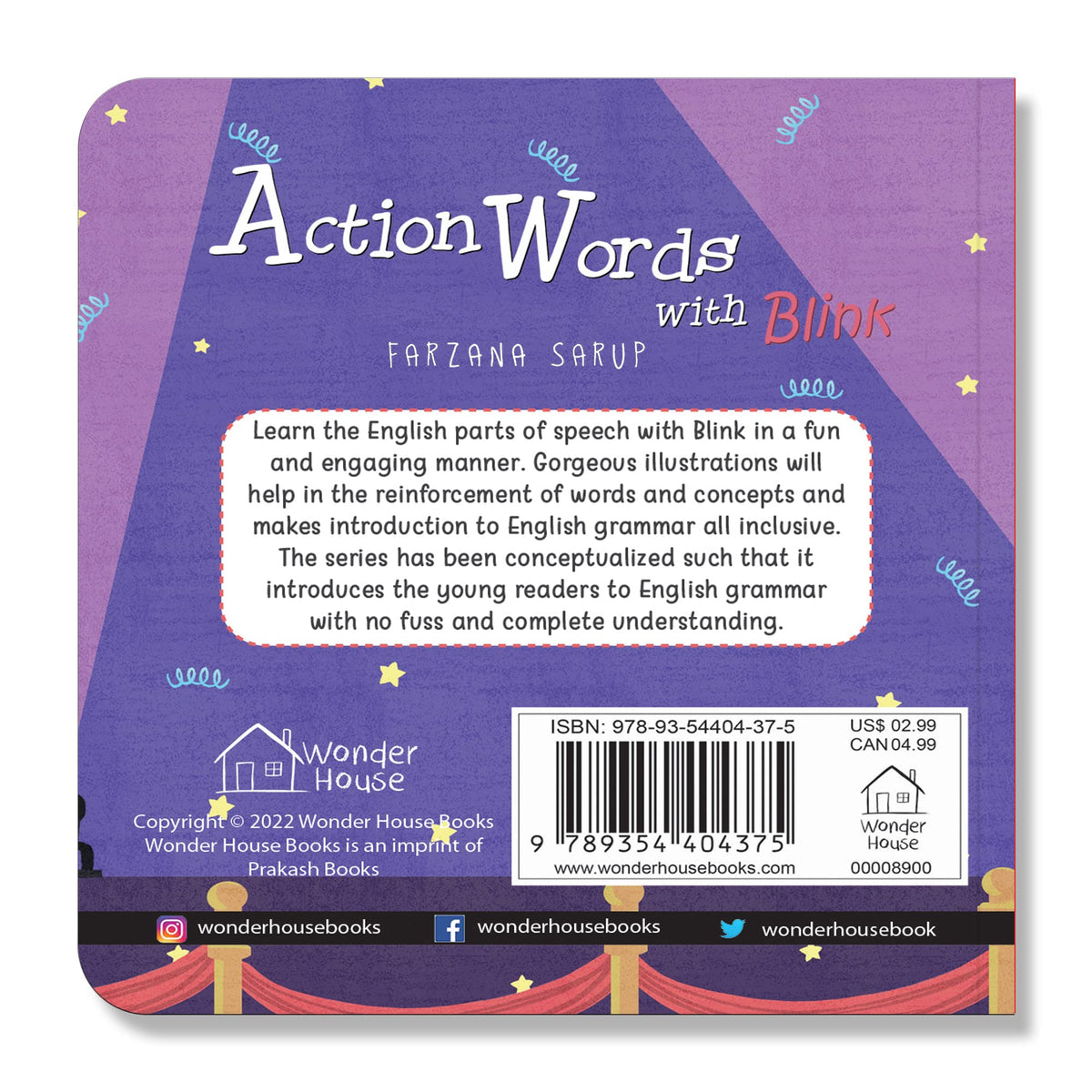 My First Words – Box Set of 4 Board Books: Naming Words, Action Words,