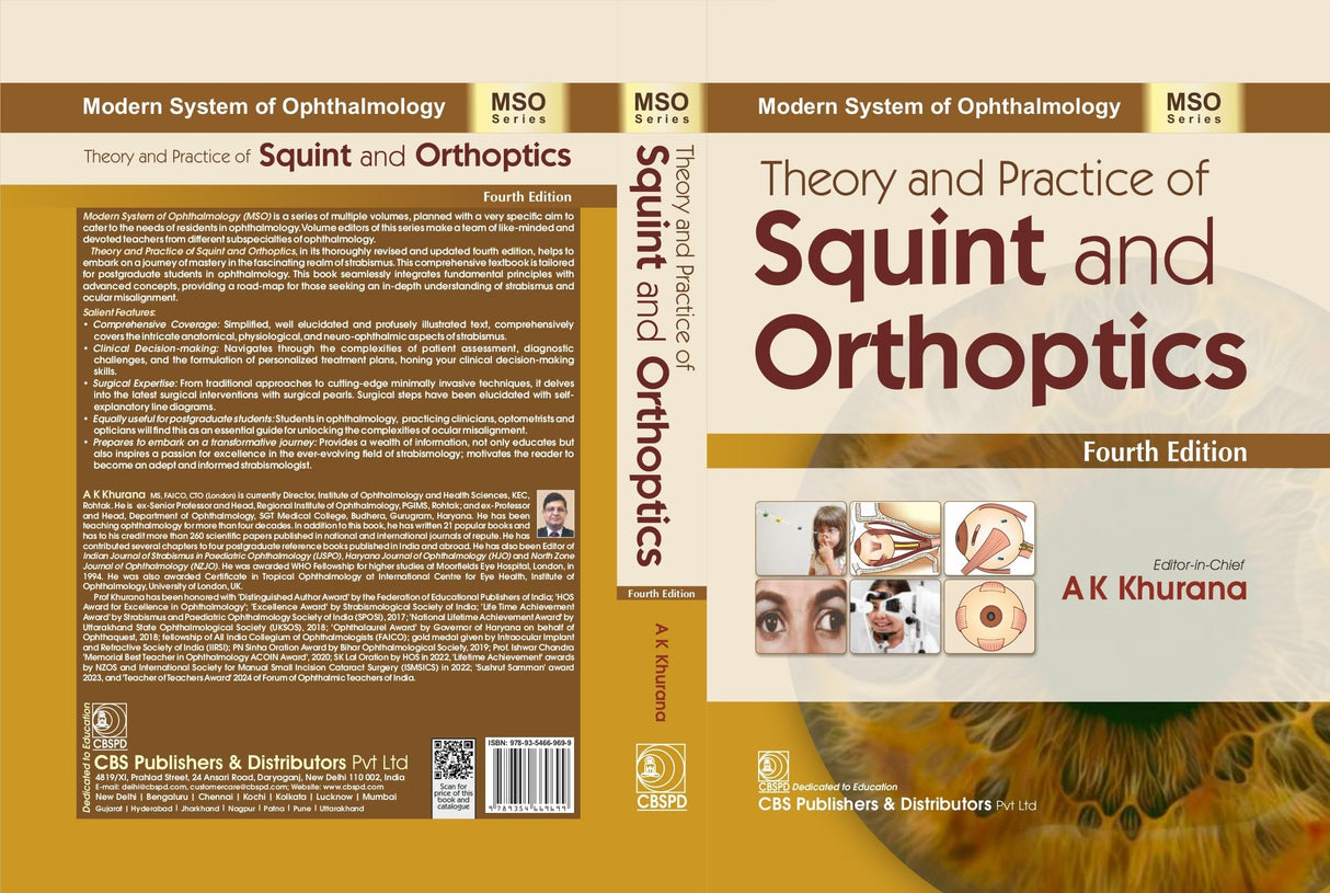 Modern System of Ophthalmology (MSO Series) | Theory and Practice of Squint and Orthoptics, 4/e