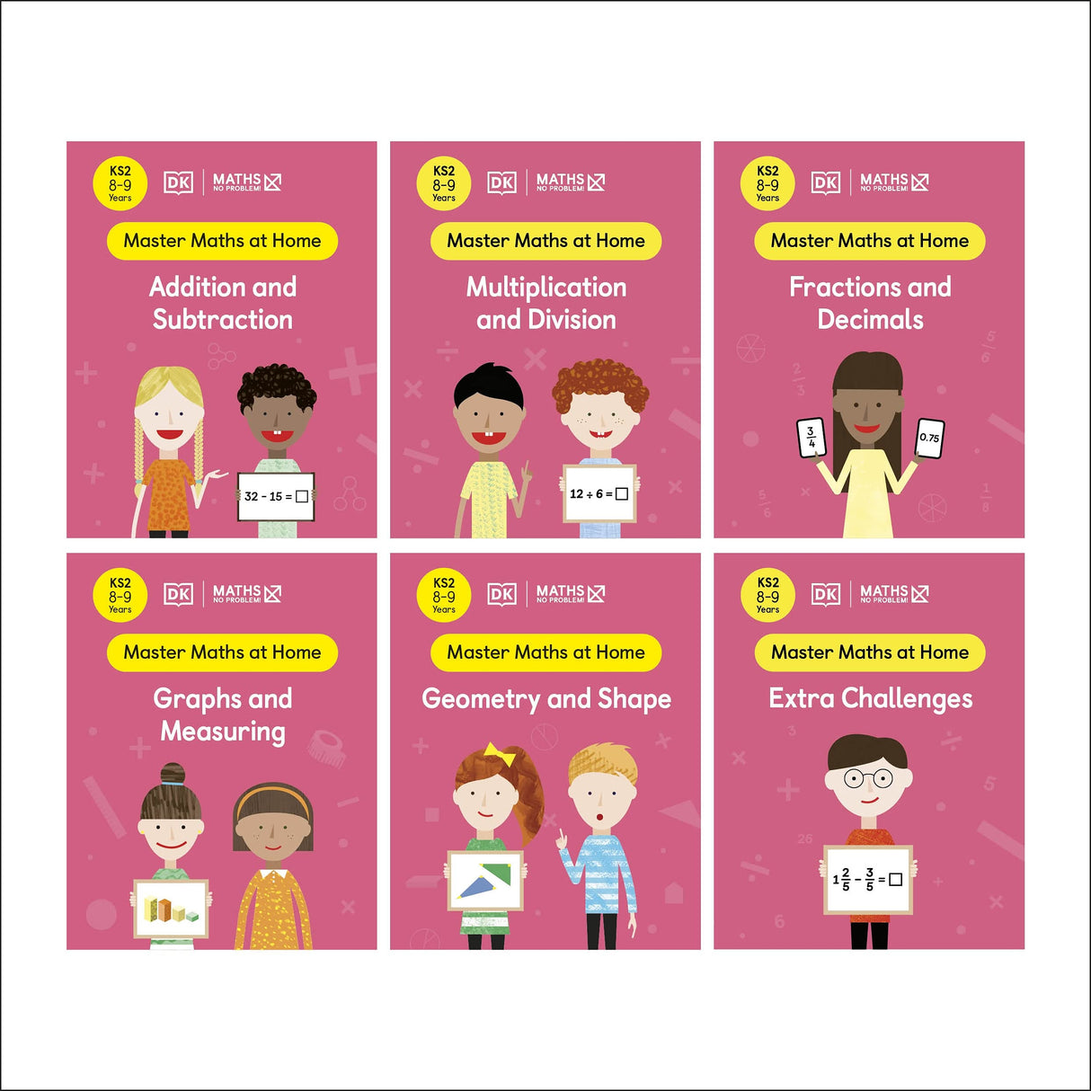 Maths ― No Problem! Collection of 6 Workbooks, Ages 8-9 (Key Stage 2)