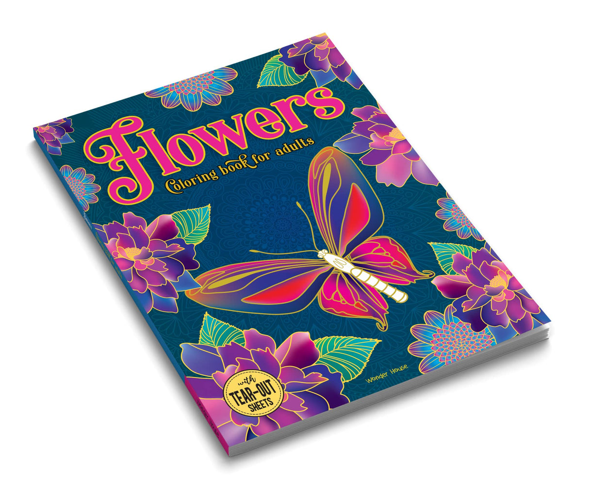 Flowers Coloring Book for adults - Retail Maharaj