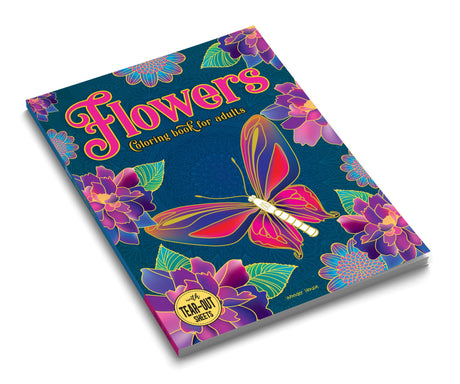 Flowers Coloring Book for adults - Retail Maharaj