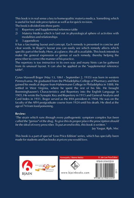A Synoptic Key to the Materia Medica - A Treatise for Homeopathic Students - Retail Maharaj