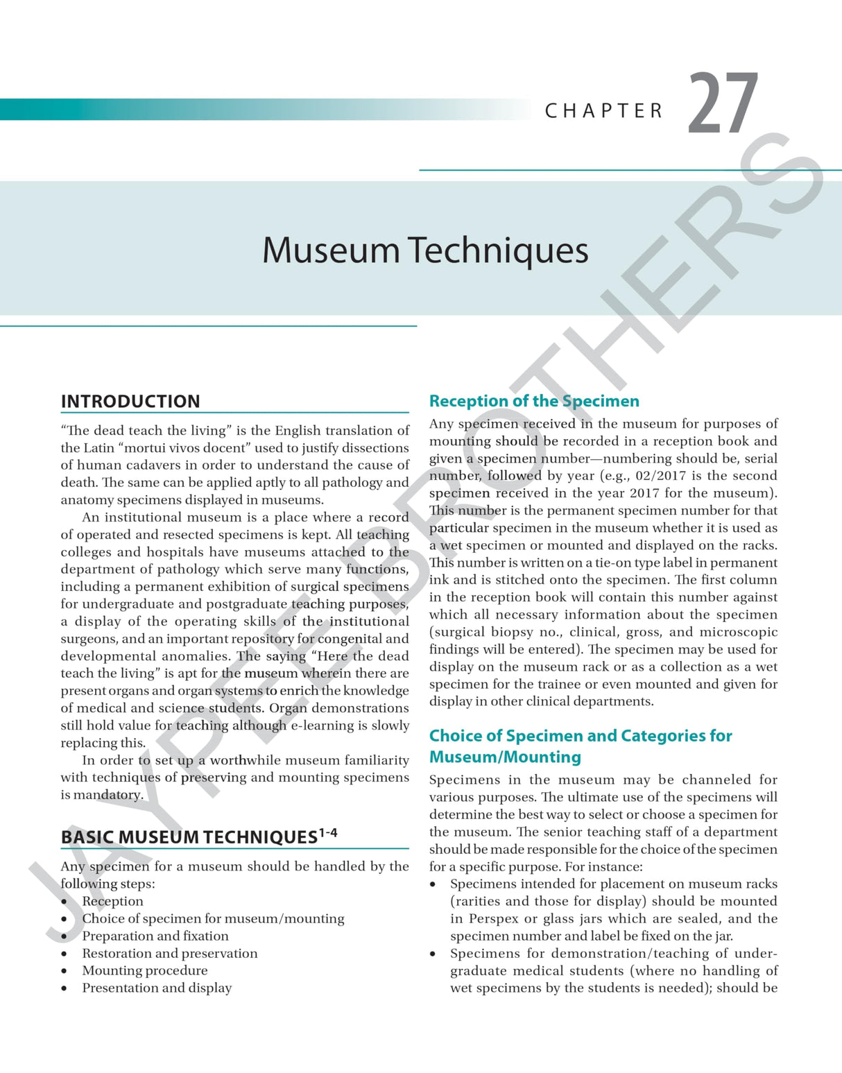 PRINCIPLES & INTERPRETATION OF LABORATORY TECHNIQUES IN PATHOLOGY