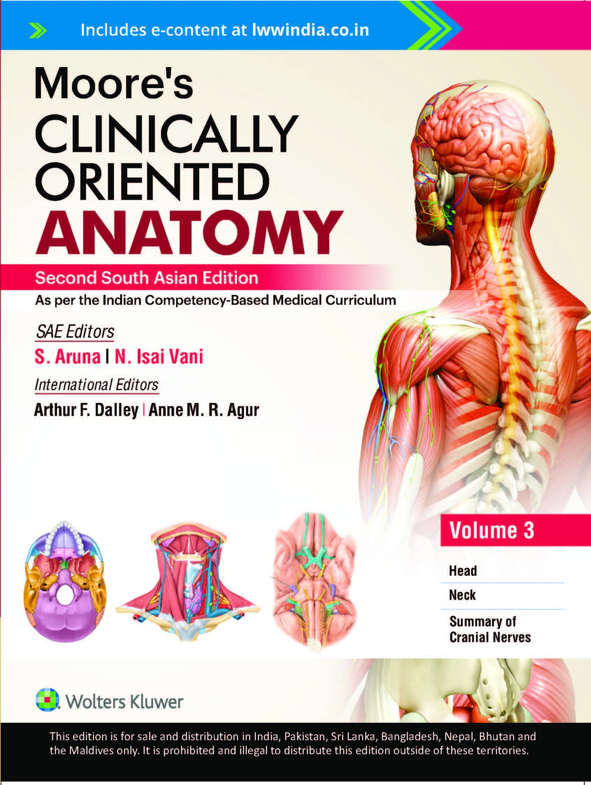 Moore’s Clinically Oriented Anatomy, Vol 3, 2nd South Asian ed