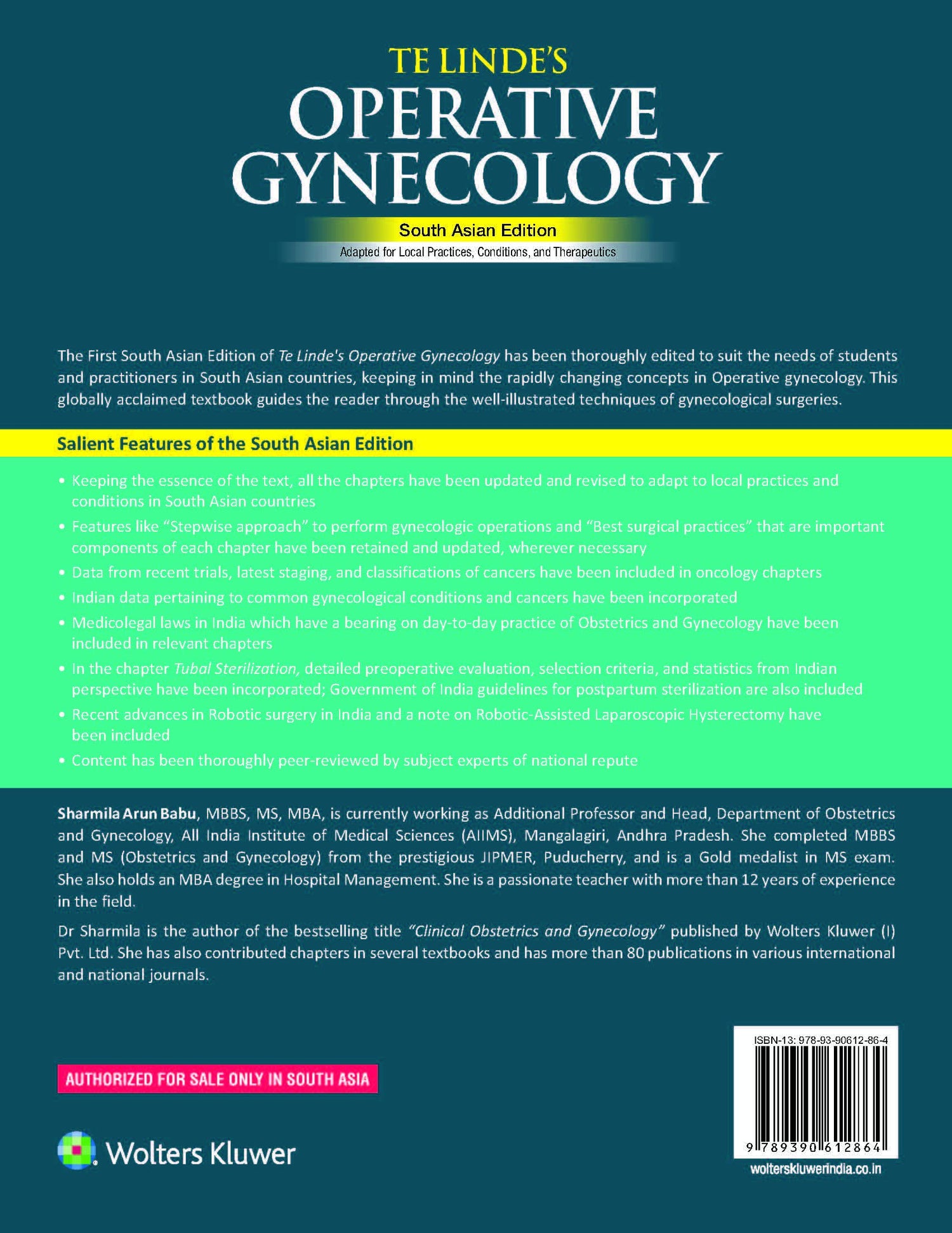 Te Linde’s Operative Gynecology, South Asian ed