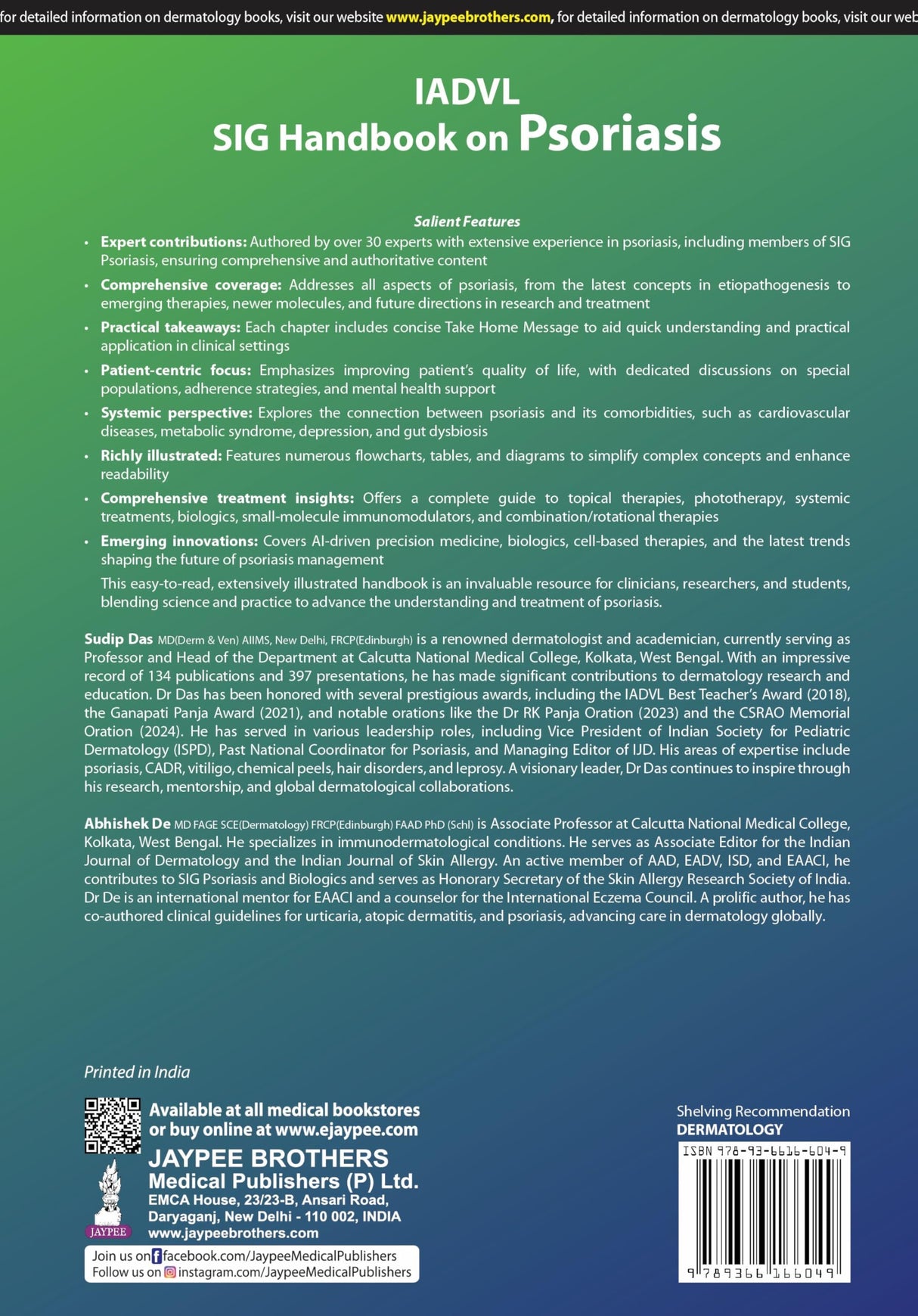 IADVL SIG HANDBOOK ON PSORIASIS