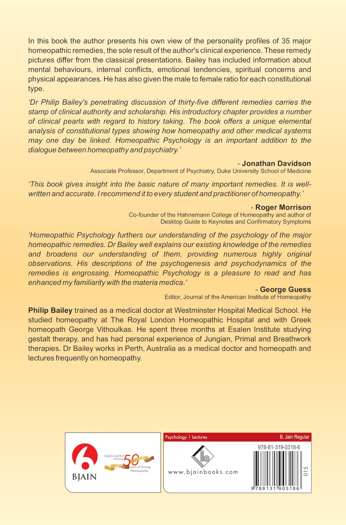 Homeopathic Psychology - Personality Profiles of the Major Constitutional Remedies - Retail Maharaj