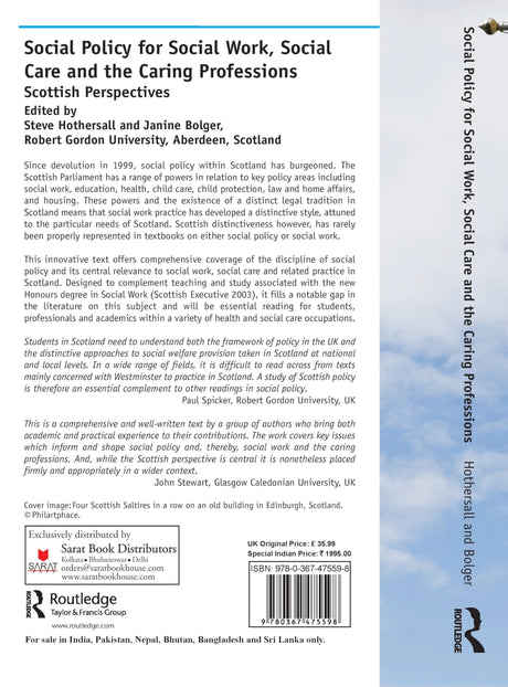 Social Policy for Social Work, Social Care and the Caring Professions - Retail Maharaj