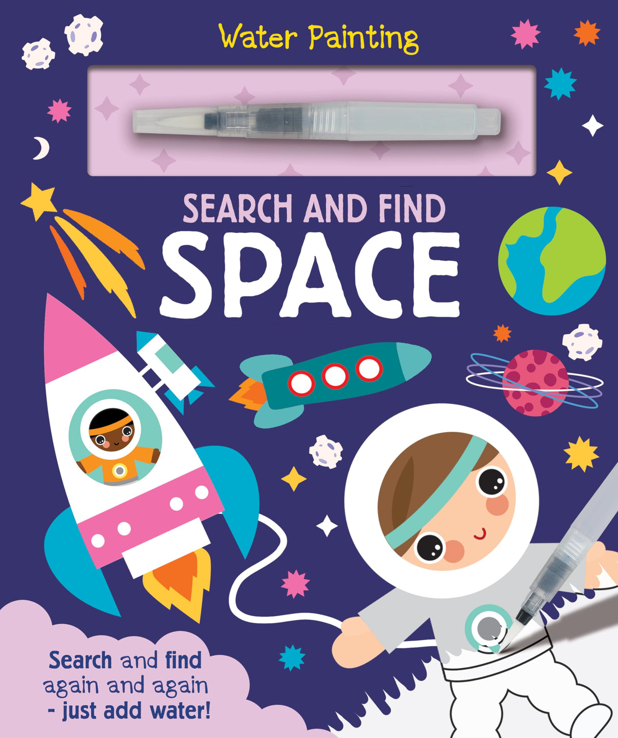 Search and Find Space (Water Painting Seek and Find) - Retail Maharaj