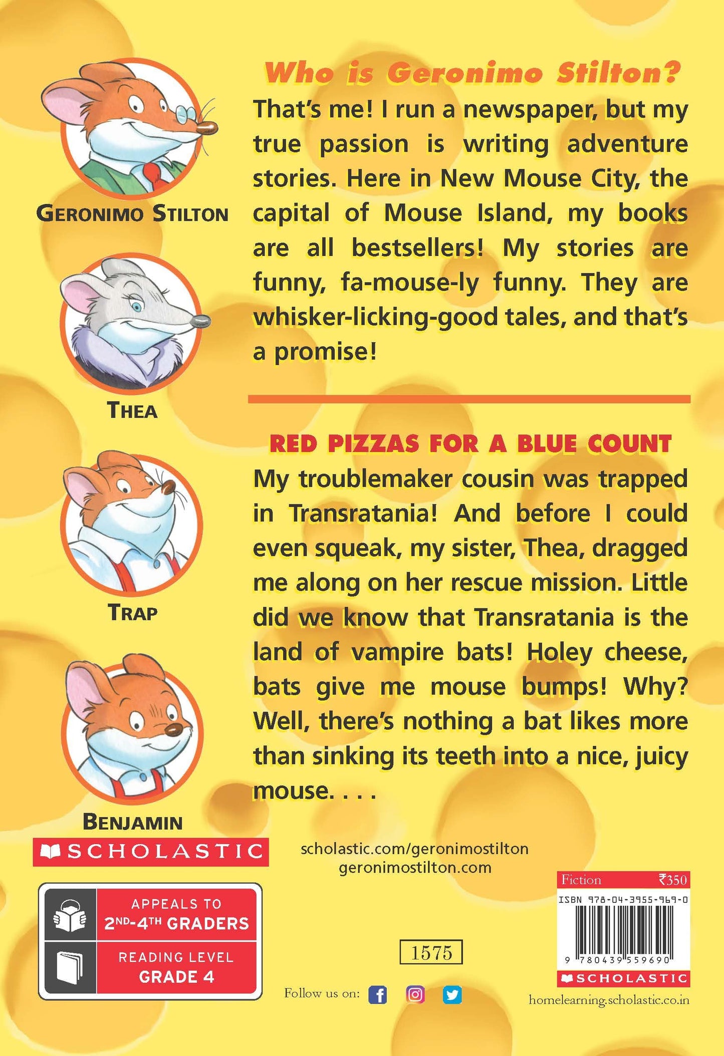 GERONIMO STILTON #07 RED PIZZAS FOR A BLUE COUNT