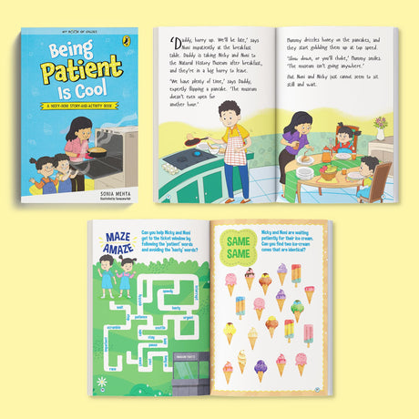 My Book of Values: Box Set 3 | A Set of 6 Exciting Story cum Activity Books | Illustrated Storybooks on Values and Good Behaviour | Patience, Inclusivity, Fairness, Responsibility, Kindness, Routine | Ages 5 + - Retail Maharaj