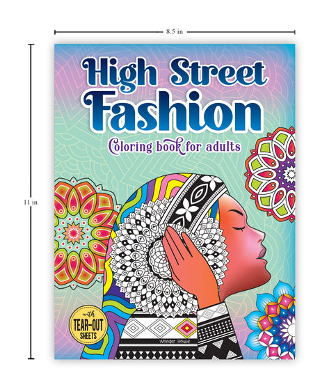 High Street Fashion Coloring book for adults - Retail Maharaj