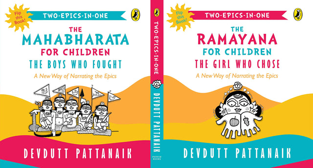 The Girl Who Chose & The Boys Who Fought: Two-Epics-in-One, A New Way of Narrating the Ramayana and Mahabharata to Children | Flip book - Retail Maharaj