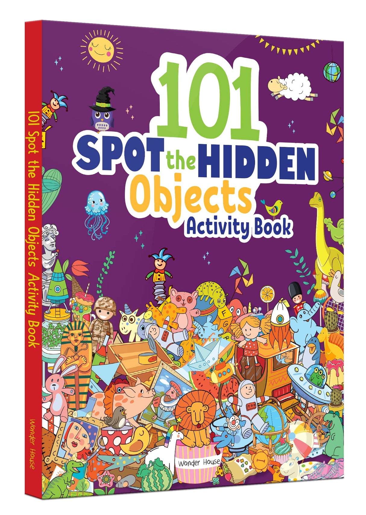 101 Spot the Hidden Objects Activity Book Boost Focus, Visual Discrimination & Observation Skills | Fun and Engaging Puzzles with Thematic Scenes | Ages 4–8 | 2 Hours of Screen-Free Brain-Boosting Fun - Retail Maharaj